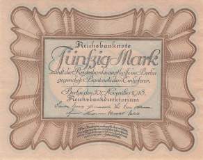 50 Mark 1918 ro.57a E